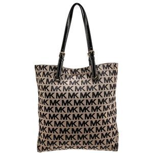 Beautiful Classic MICHAEL KORS Signature Logo Canvas Tote  Perfect Condition ♥️